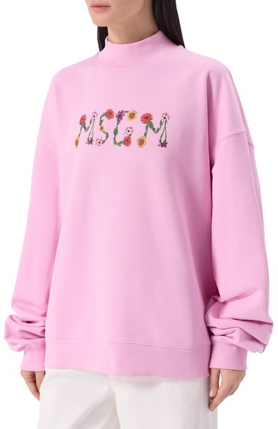 Хлопковый свитшот MSGM, арт. 4041MDM126N/267000, фото 3