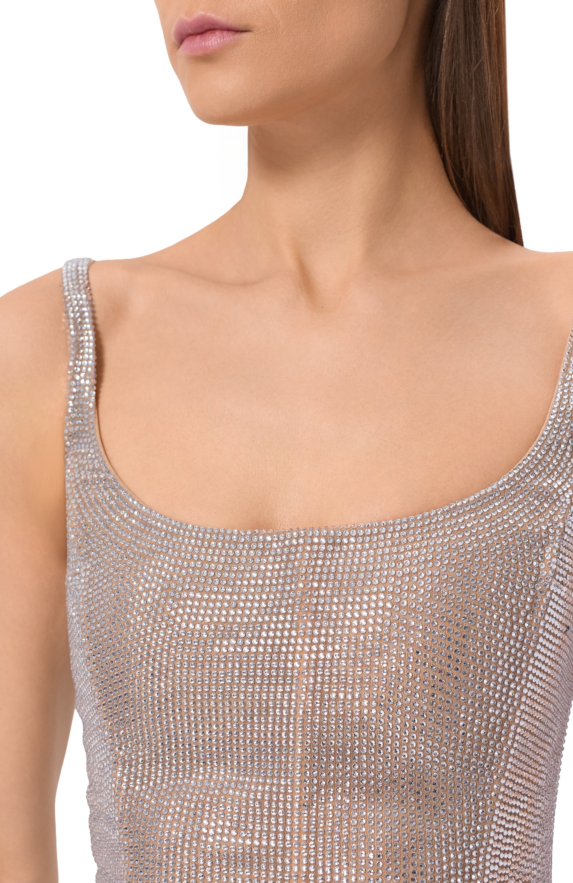 Топ-корсет с отделкой стразами GIUSEPPE DI MORABITO, арт. 06PST0196FC 16316, фото 5