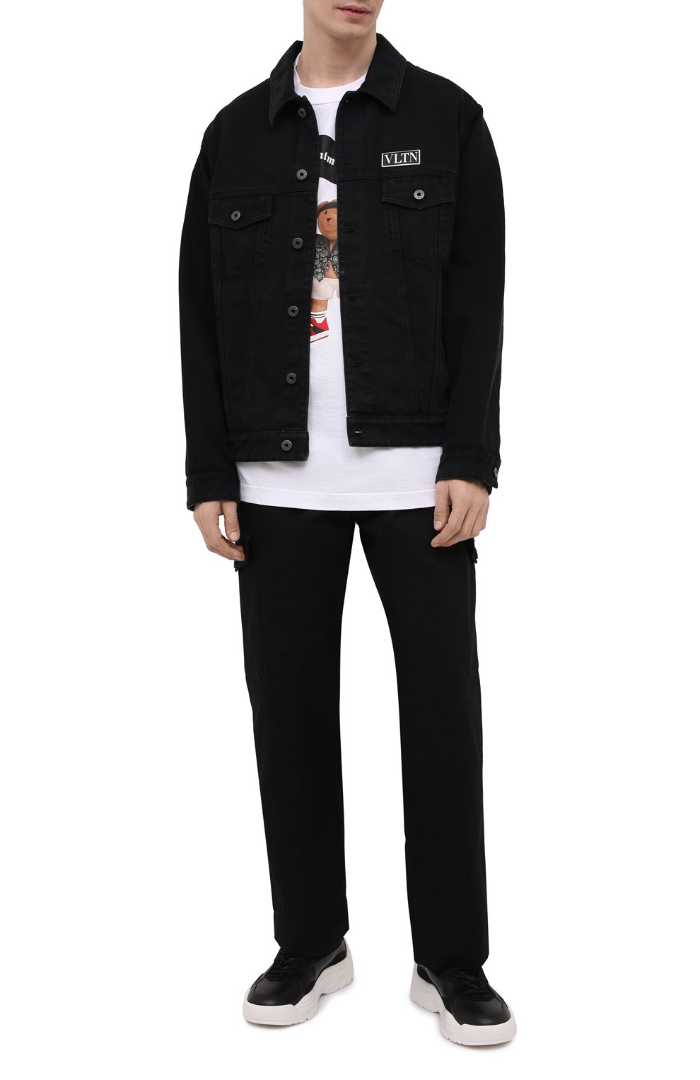 Хлопковая футболка PALM ANGELS, арт. PMAA041S21JER0060101, фото 2