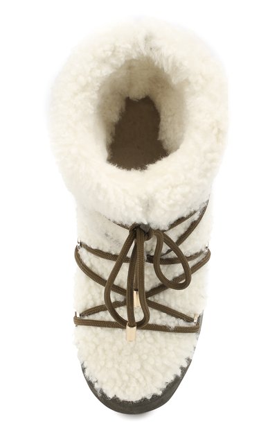 Замшевые ботинки yves salomon x moon boot с отделкой из овчины YVES SALOMON, арт. 9WAC167XXMRMX, фото 5