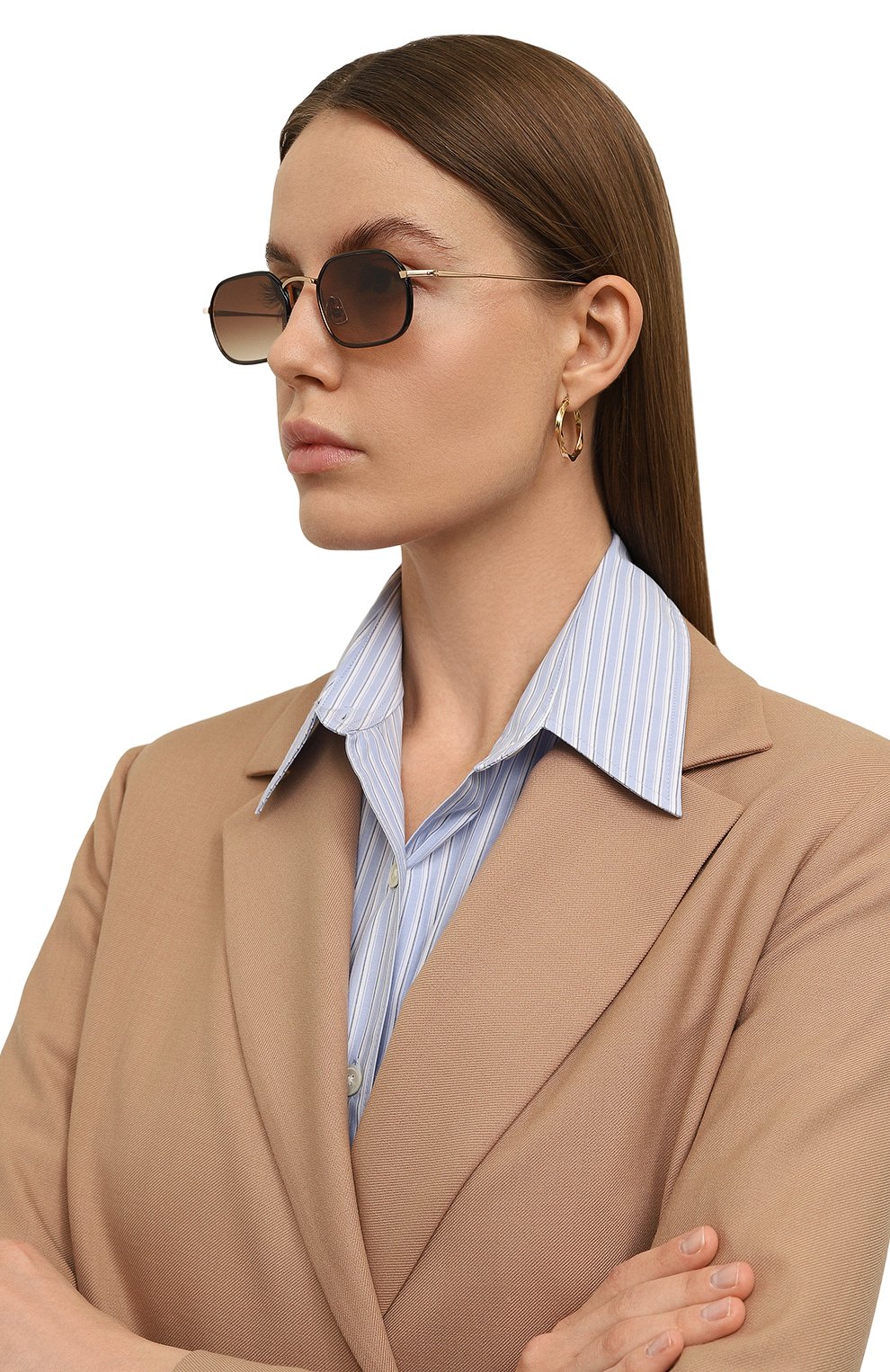 Солнцезащитные очки PETER&MAY WALK, арт. TT11 AKIRA BLACK & G0LD FADE BR0WN, фото 2