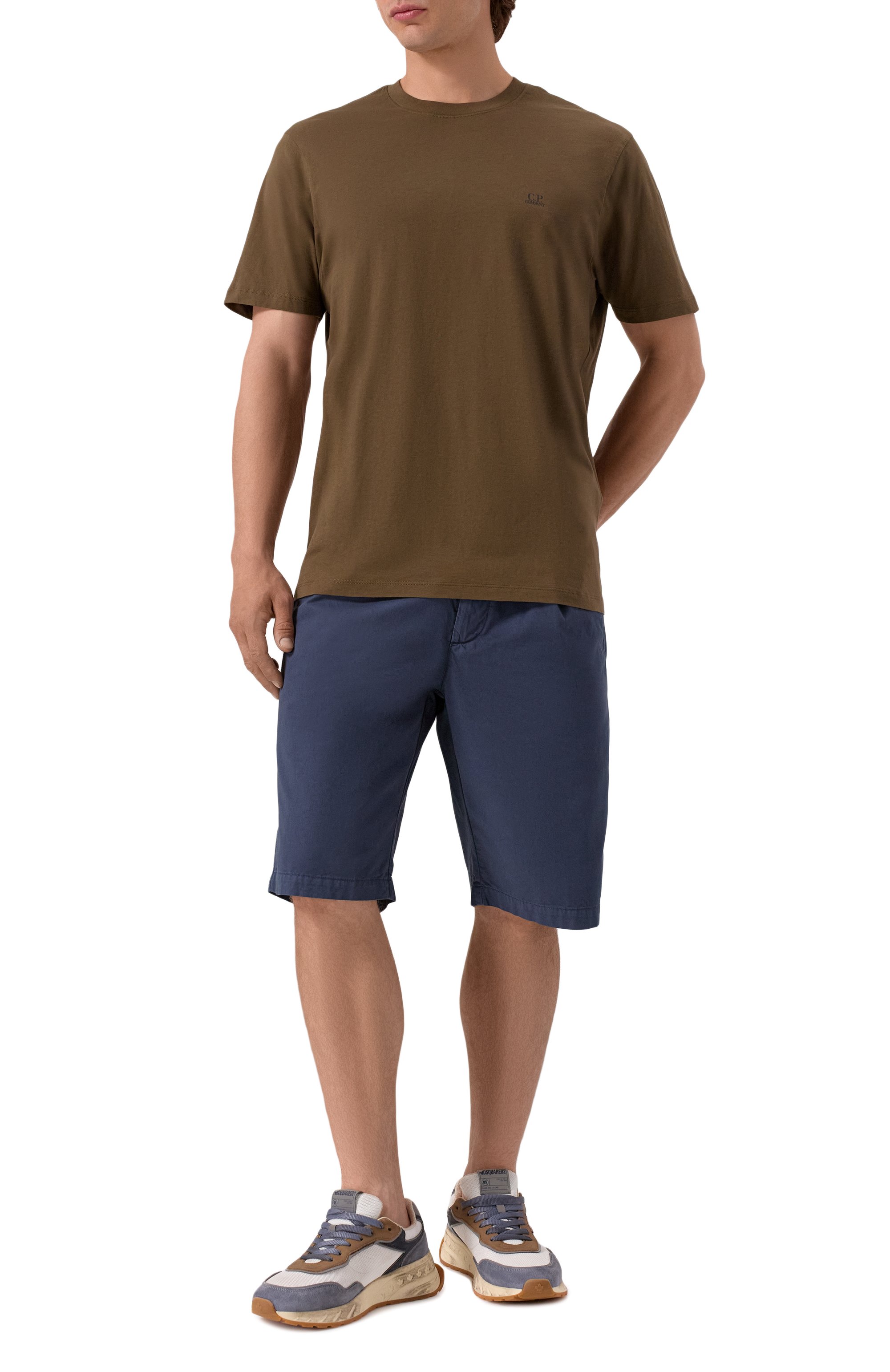 Хлопковая футболка C.P. COMPANY, арт. 18CMTS030A005100W, фото 2