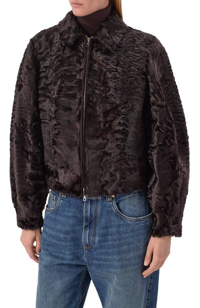 Бомбер из свакары MVST, арт. M018/SWAKARA BROWN, фото 3