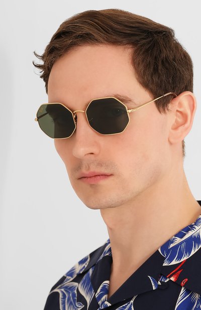 Солнцезащитные очки RAY-BAN темно-зеленого цвета по цене 16850 руб., арт. 1972-919631, фото 3 Солнцезащитные очки RAY-BAN, арт. 1972-919631, фото 3