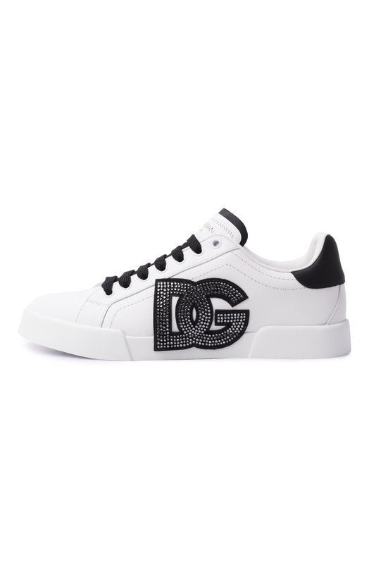 Кожаные кеды Portofino Dolce & Gabbana CK2341/AI411 Белый  CK2341/AI411 Фото 4