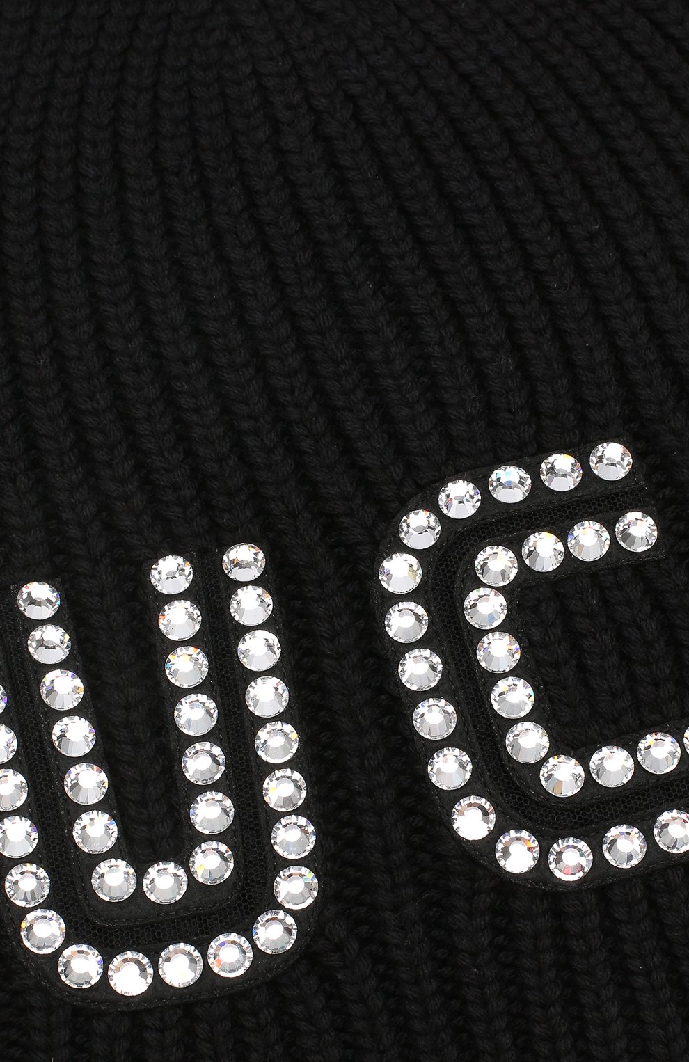 Шерстяная шапка с отделкой стразами GUCCI, арт. 528929/3GA88, фото 3