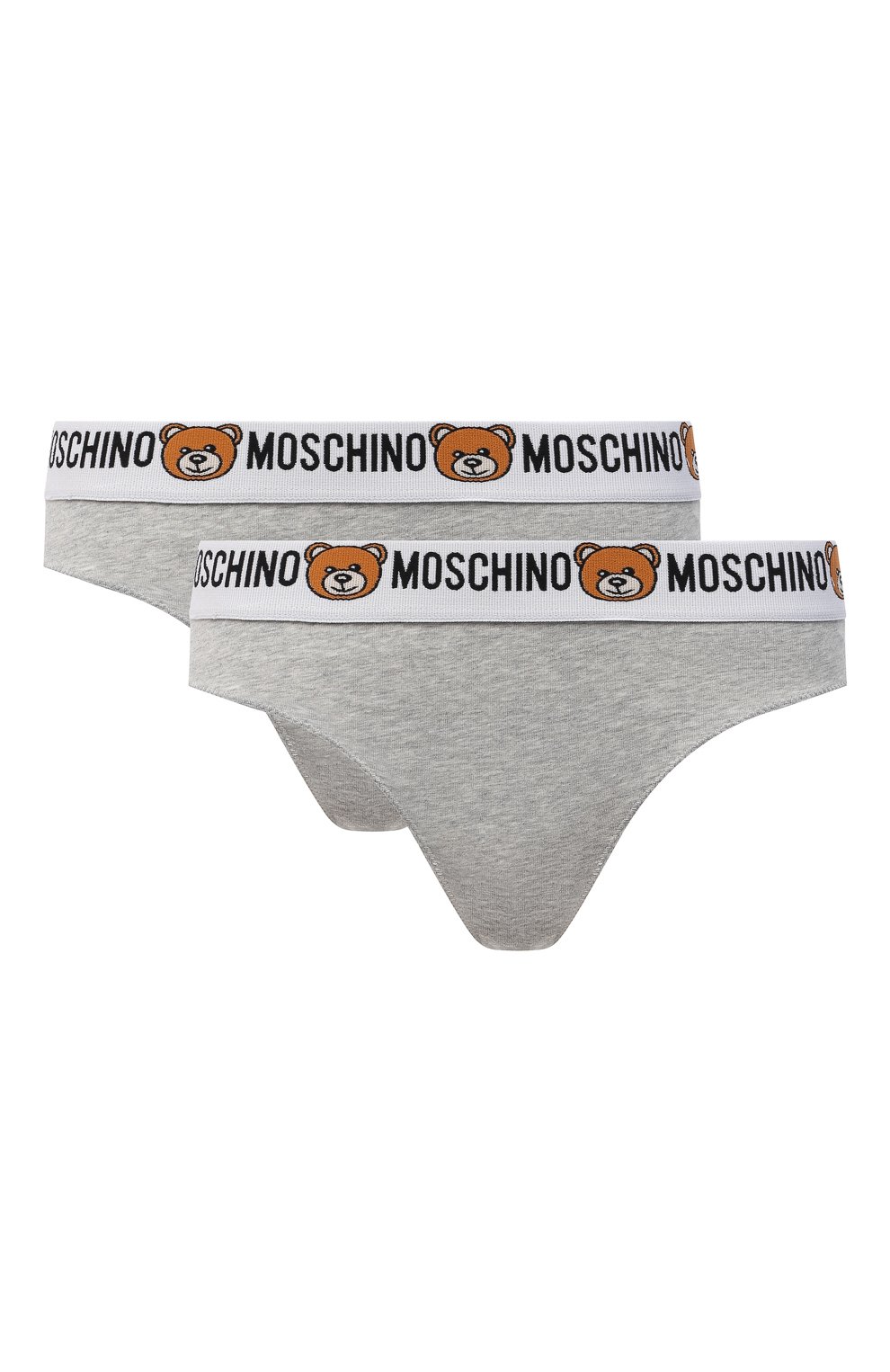 Комплект из двух трусов-слипов MOSCHINO серого цвета по цене 7995 руб., арт. A4711/9003, фото 1 Комплект из двух трусов-слипов MOSCHINO, арт. A4711/9003, фото 1