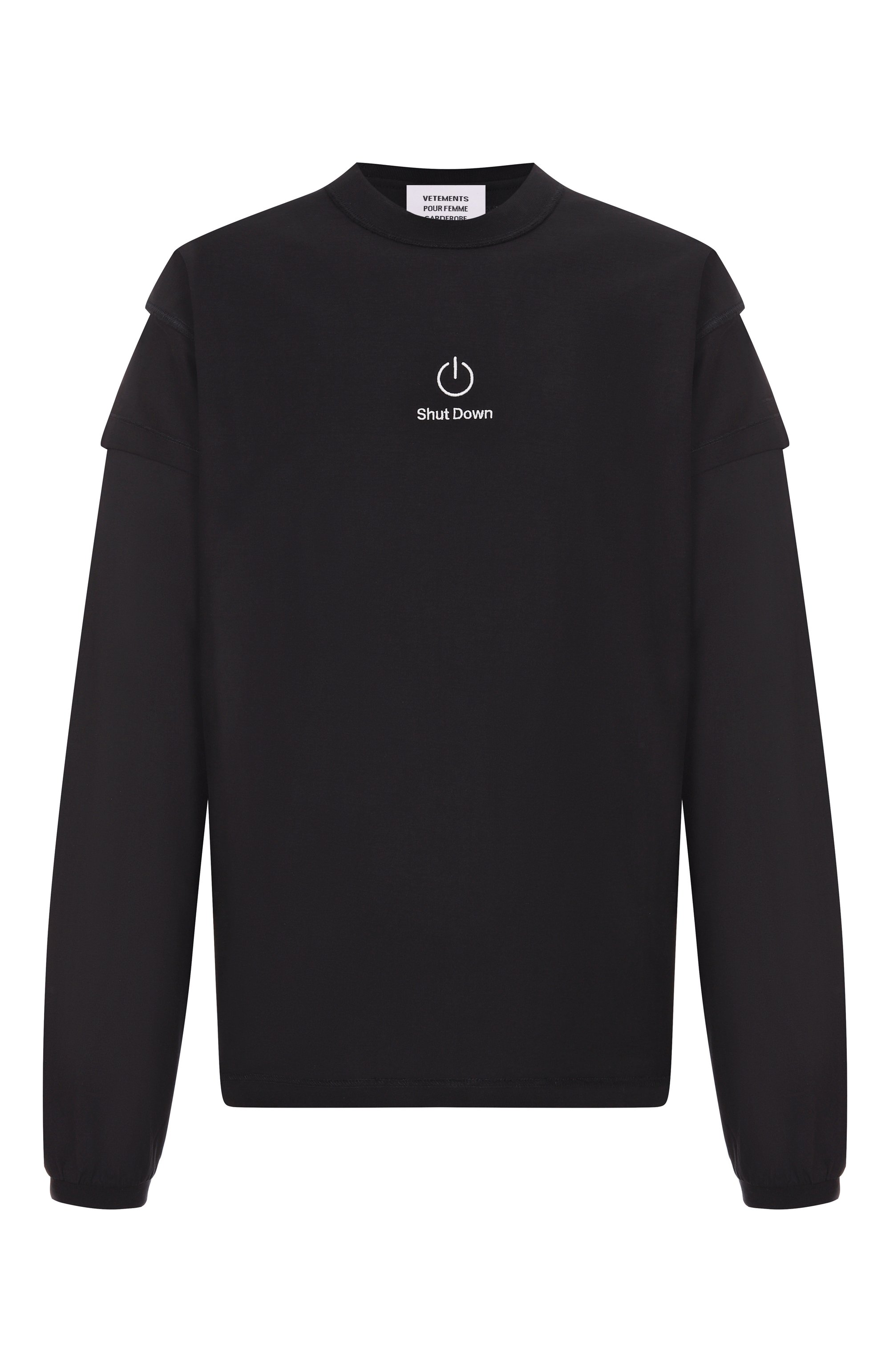 Хлопковый лонгслив VETEMENTS, арт. UH76LS790B, фото 1