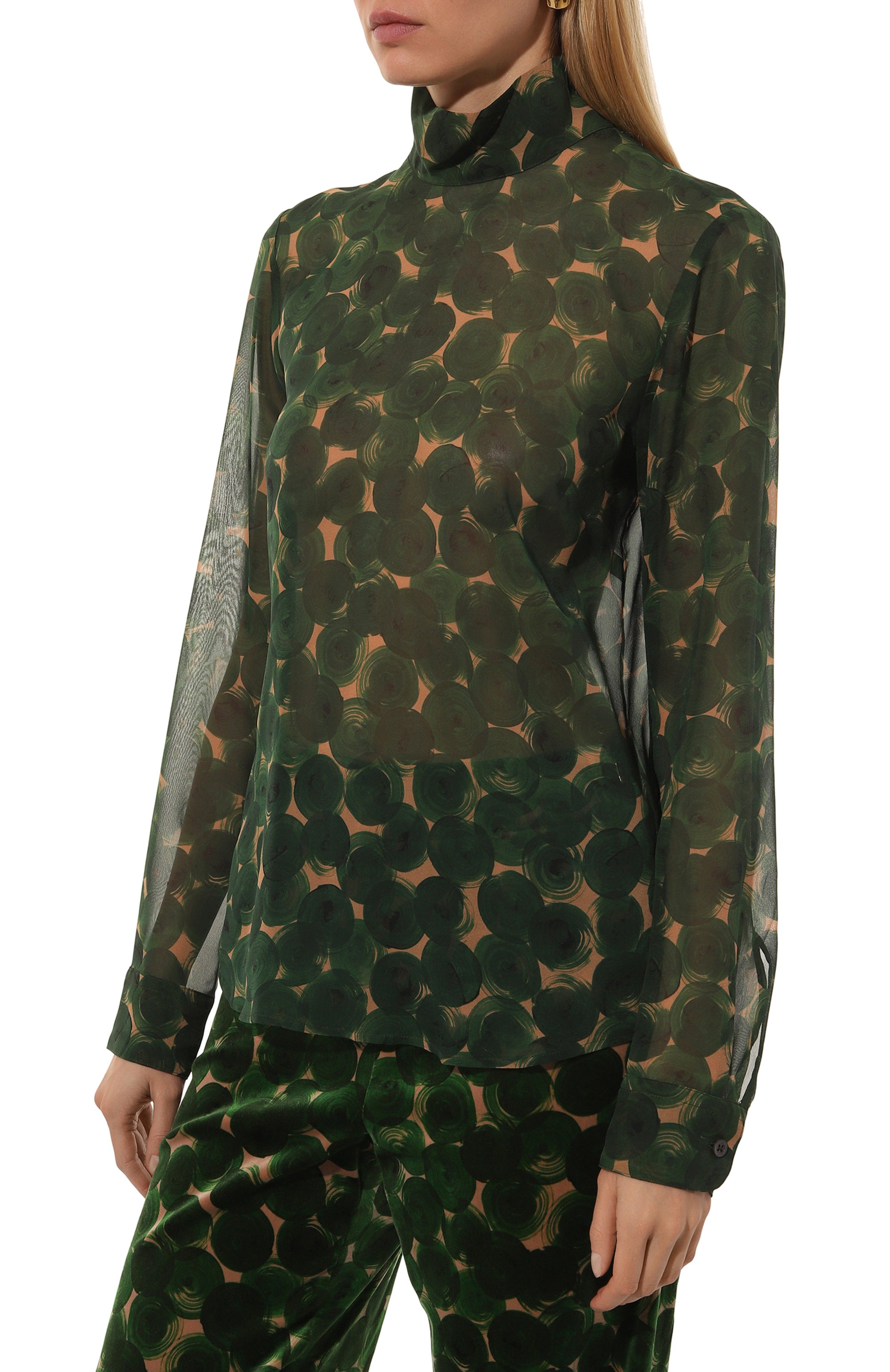 Шелковая блузка DRIES VAN NOTEN, арт. 242-010703-9174, фото 3