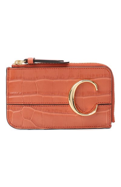 Кожаный футляр для кредитных карт CHLOÉ, арт. CHC19UP059A87, фото 1