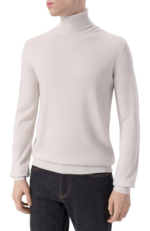 Шерстяная водолазка HUGO 50474174 Серый  50474174 Фото 3