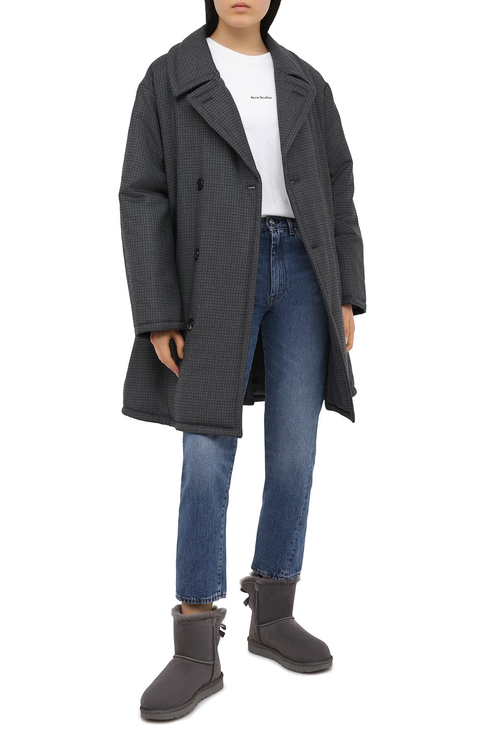 Замшевые сапоги bailey bow UGG серого цвета по цене 23650 руб., арт. 1016501_GREY, фото 2 Замшевые сапоги bailey bow UGG, арт. 1016501_GREY, фото 2