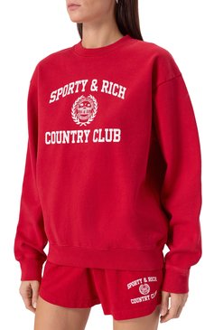 Хлопковый свитшот SPORTY AND RICH, арт. ST071606218RE15, фото 3