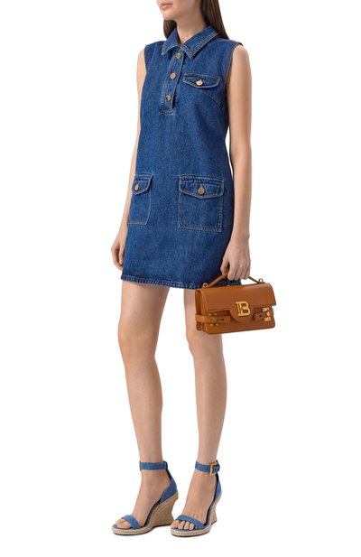 Текстильные босоножки anthem 95 BALMAIN, арт. GN4UH225/TDMS, фото 3