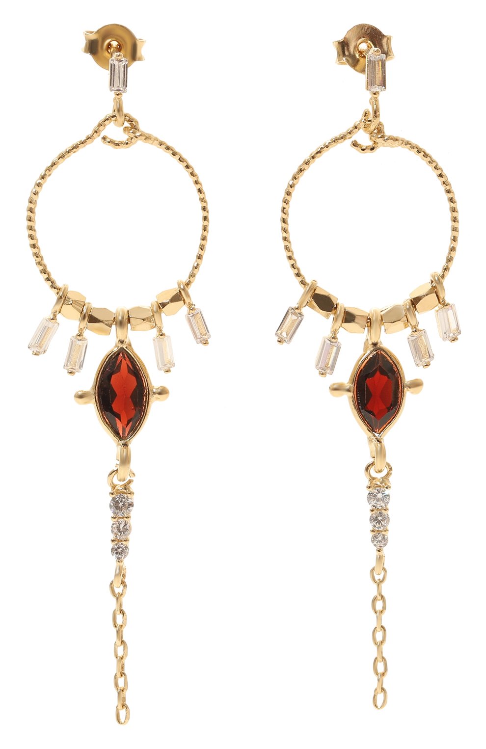 Серьги HANKA_IN золотого цвета по цене 15450 руб., арт. DIA-B0L-GRE-0.5M, фото 1 Серьги HANKA_IN, арт. DIA-B0L-GRE-0.5M, фото 1