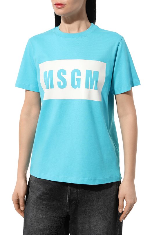 фото Хлопковая футболка msgm