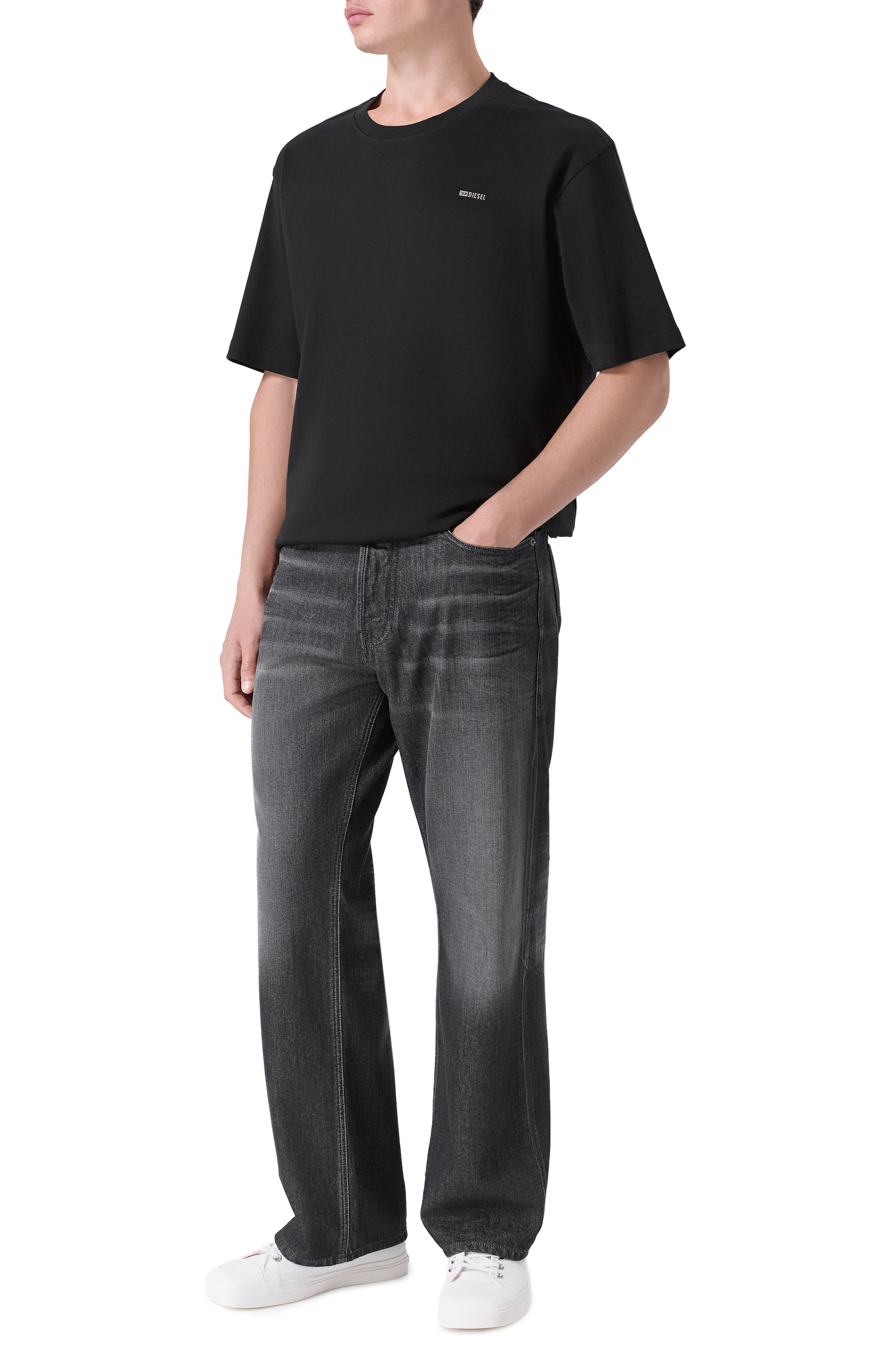 Хлопковая футболка DIESEL, арт. A19646/0AIJU, фото 2