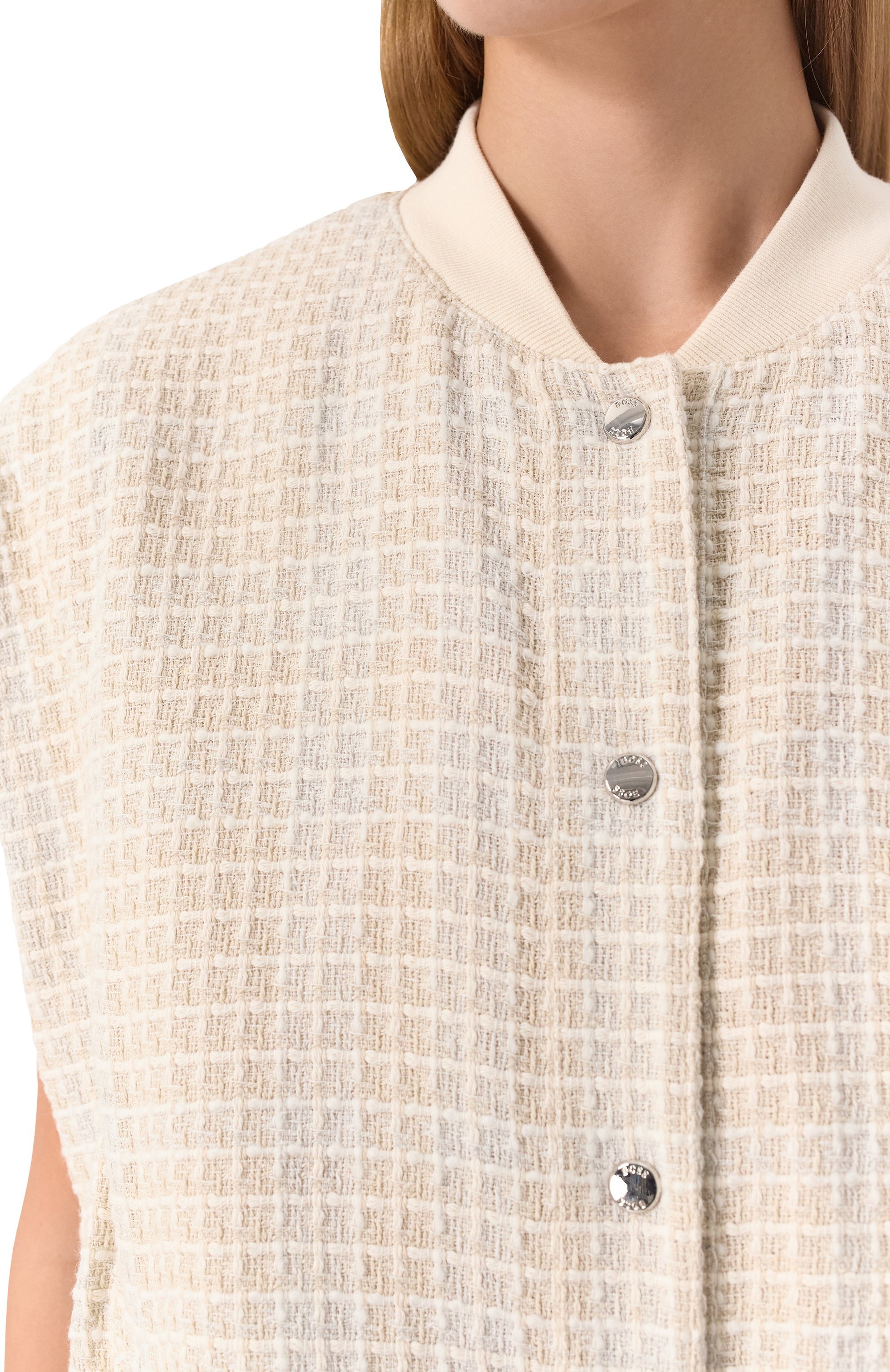 Твидовый жилет BOSS ORANGE, арт. 50534873, фото 5