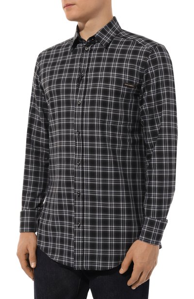 Хлопковая рубашка DOLCE & GABBANA, арт. G5JZ9T/FQ6CS, фото 3