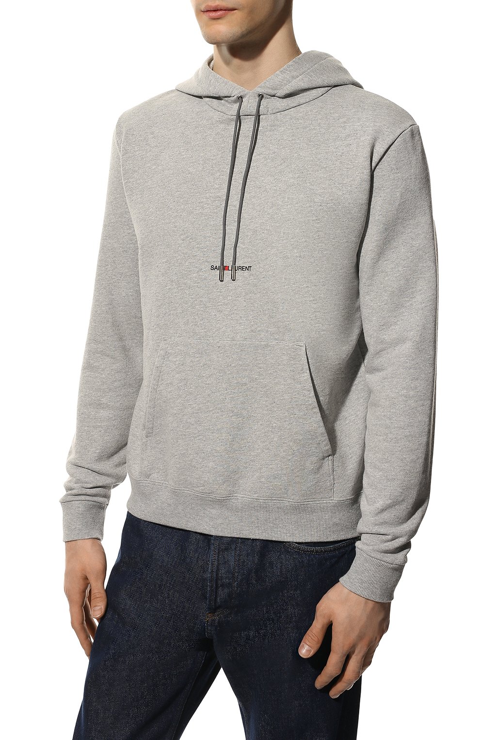 Хлопковое худи SAINT LAURENT, арт. 464581/YB20D, фото 3
