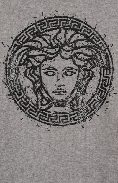 Хлопковое худи VERSACE, арт. 1018333/1A13053/4A-6A, фото 3