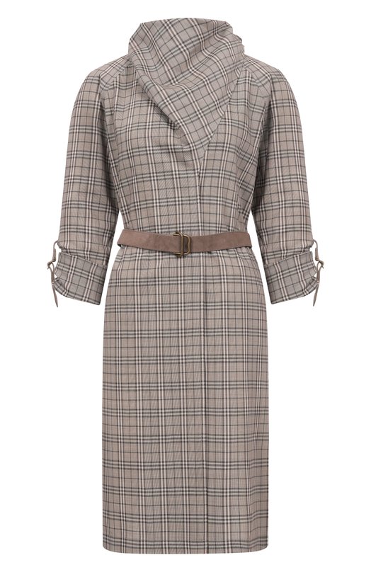 Шерстяное платье Burberry 8118175 Серый 8118175