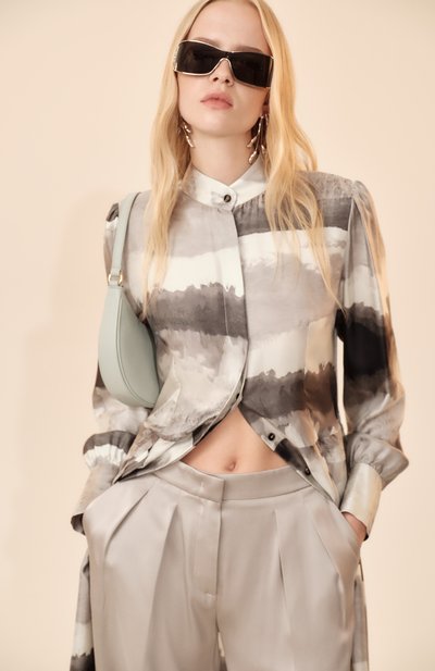 Солнцезащитные очки CELINE серебряного цвета по цене 110500 руб., арт. CL40283U 16A, фото 4 Солнцезащитные очки CELINE, арт. CL40283U 16A, фото 4