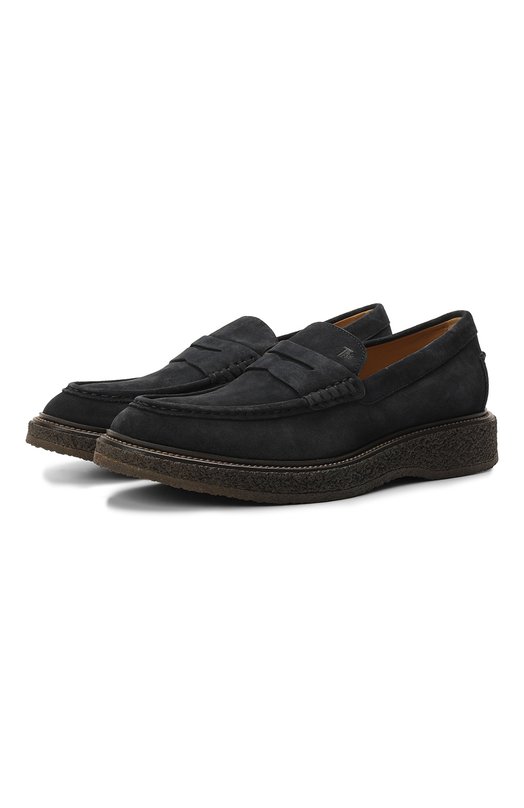 

Замшевые пенни-лоферы Tod’s, Синий