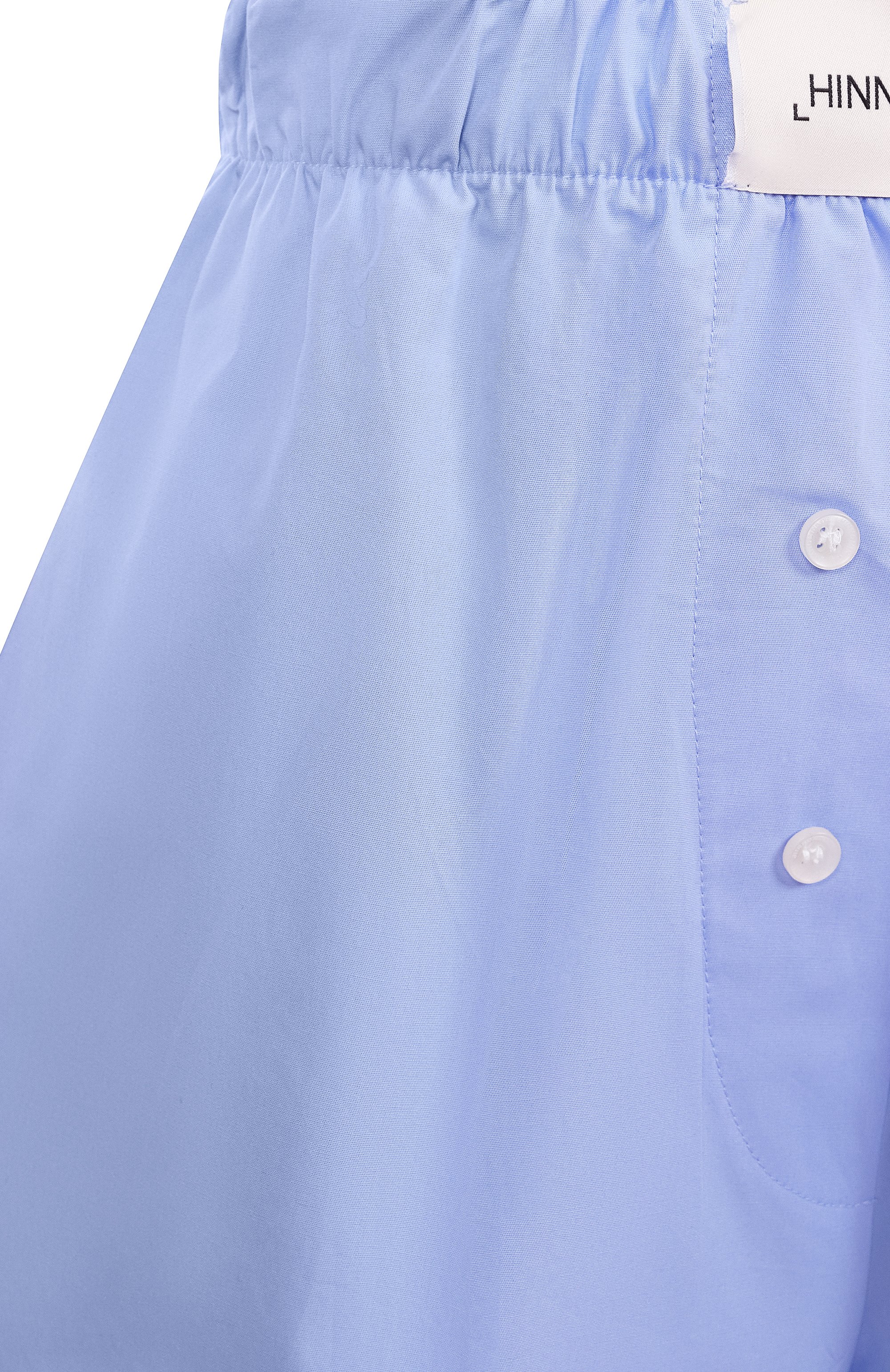 Хлопковые шорты HINNOMINATE голубого цвета по цене 8360 руб., арт. HMABW01710, фото 6 Хлопковые шорты HINNOMINATE, арт. HMABW01710, фото 6