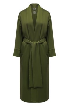 Шелковый халат KLEED LOUNGEWEAR, арт. AW24R0BJN/KHAKI, фото 1