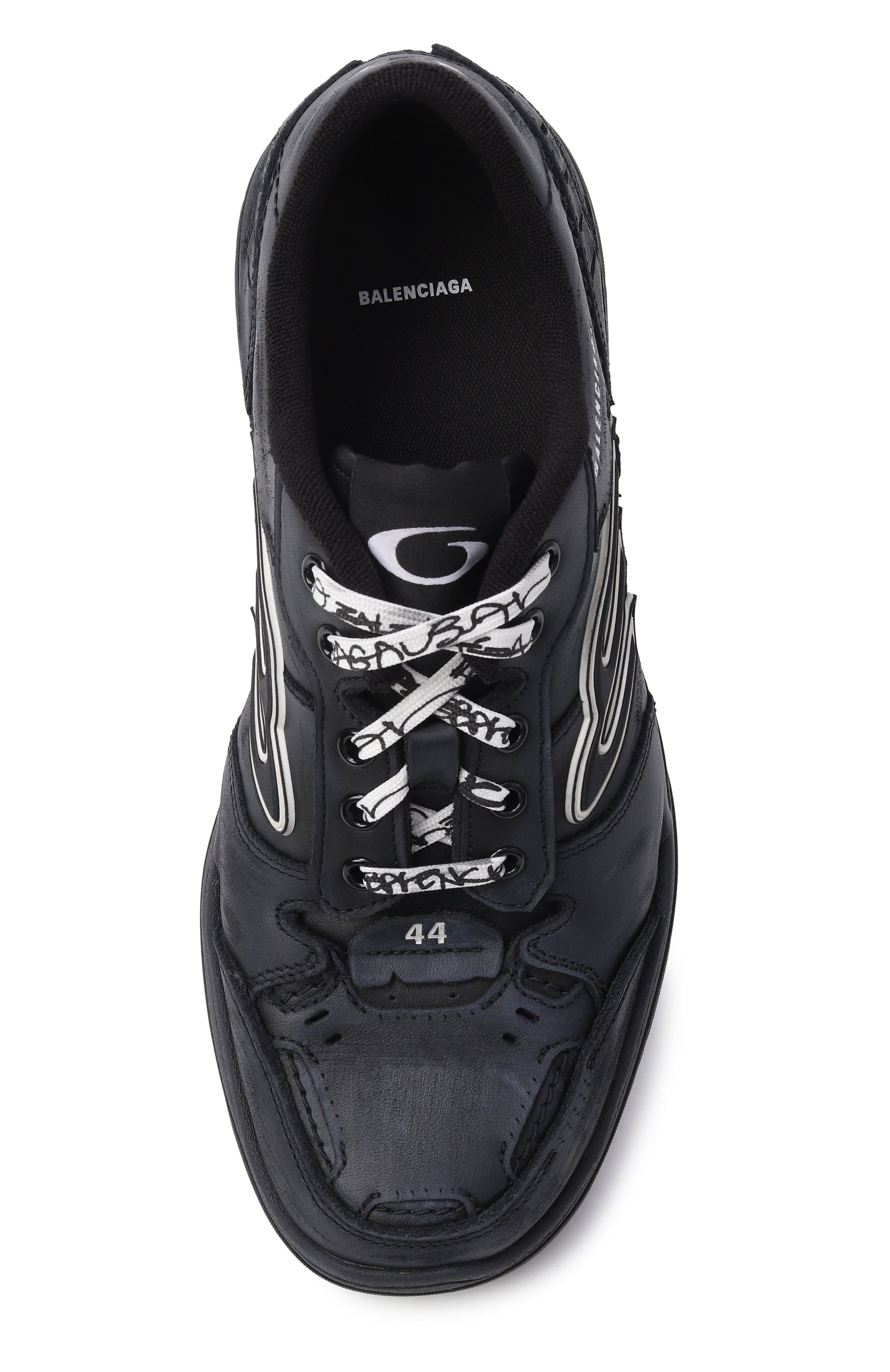 Кожаные кеды hamptons BALENCIAGA, арт. 841765/WCURB, фото 5