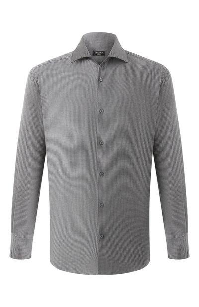 Мужская рубашка из хлопка и кашемира ZEGNA, арт. SRF5/UEX45A8