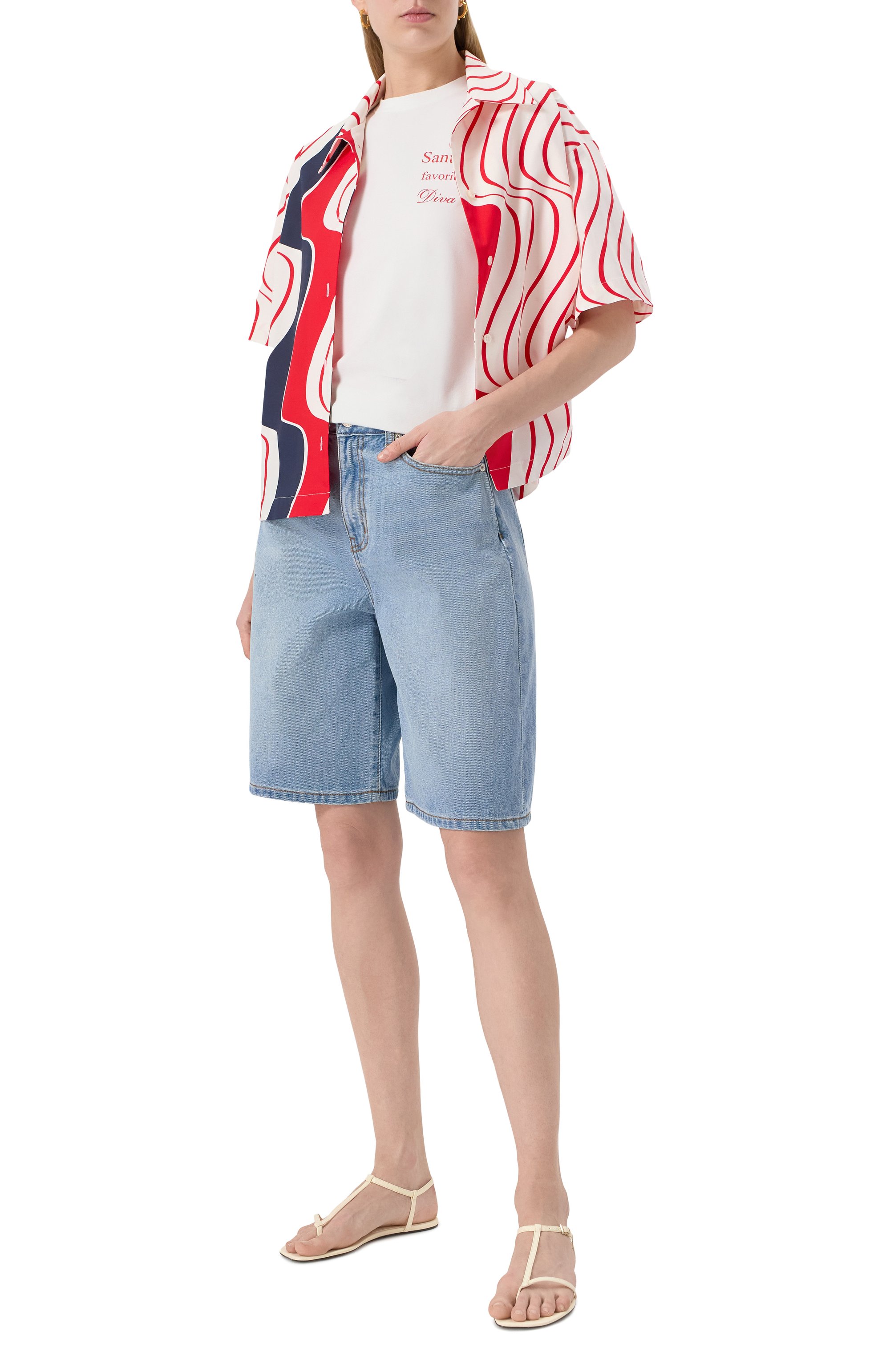 Хлопковая футболка SEVEN LAB белого цвета по цене 8190 руб., арт. CTR1.01.100.576.08121, фото 2 Хлопковая футболка SEVEN LAB, арт. CTR1.01.100.576.08121, фото 2