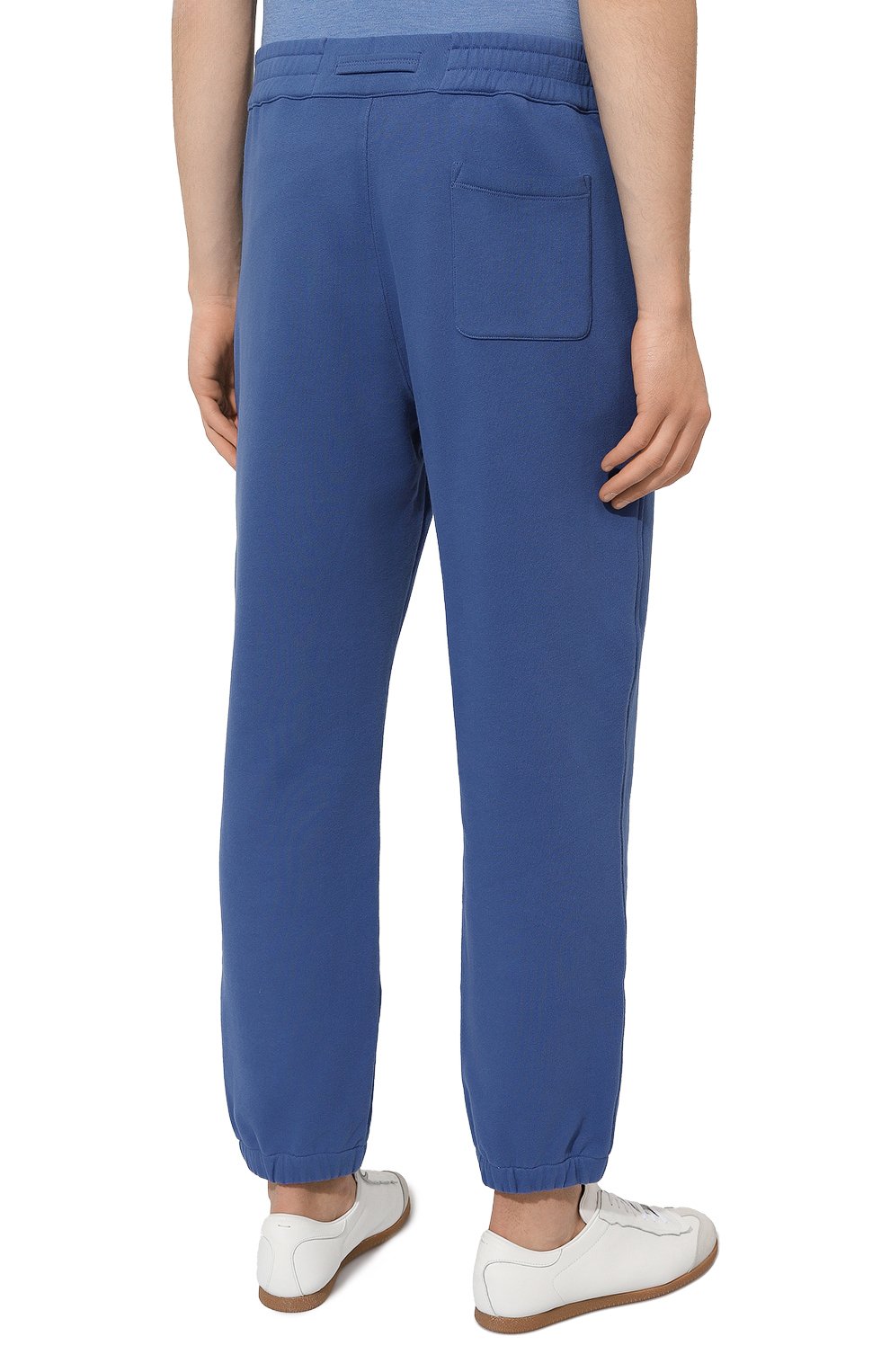 Хлопковые джоггеры ZEGNA синего цвета по цене 63400 руб., арт. UD522A7/DPA7, фото 4 Хлопковые джоггеры ZEGNA, арт. UD522A7/DPA7, фото 4