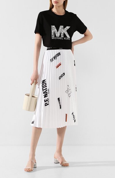 Хлопковая футболка MICHAEL MICHAEL KORS, арт. MH95MCE97J, фото 2