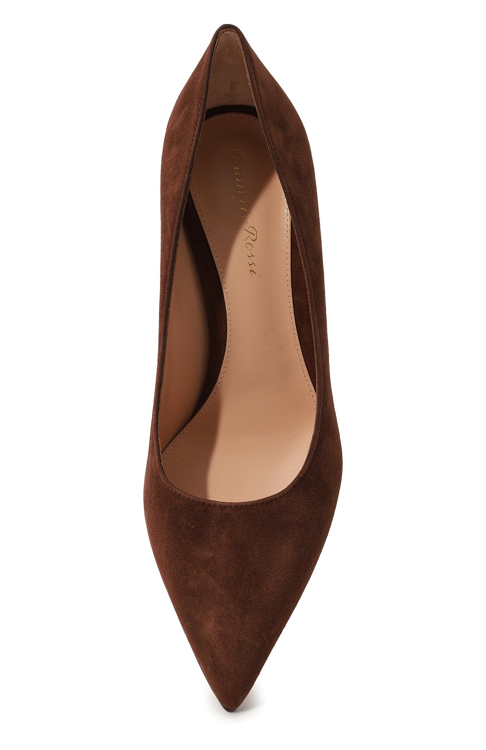 Замшевые туфли gianvito 70 GIANVITO ROSSI, арт. G26770.70RIC.CAMBR0W, фо�то 6