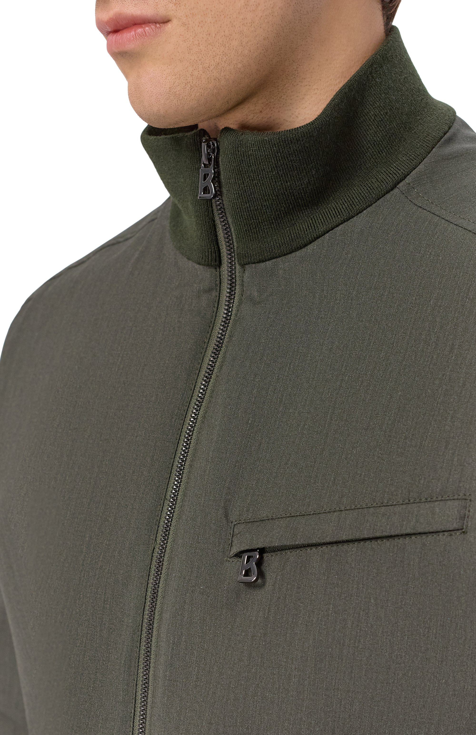 Шерстяной бомбер BOGNER хаки цвета по цене 73000 руб., арт. 38781096, фото 5 Шерстяной бомбер BOGNER, арт. 38781096, фото 5