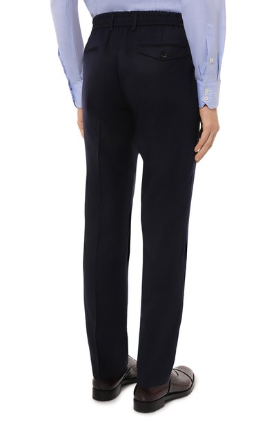 Шерстяные брюки BERWICH темно-синего цвета по цене 41700 руб., арт. BERT0/VB8996, фото 4 Шерстяные брюки BERWICH, арт. BERT0/VB8996, фото 4