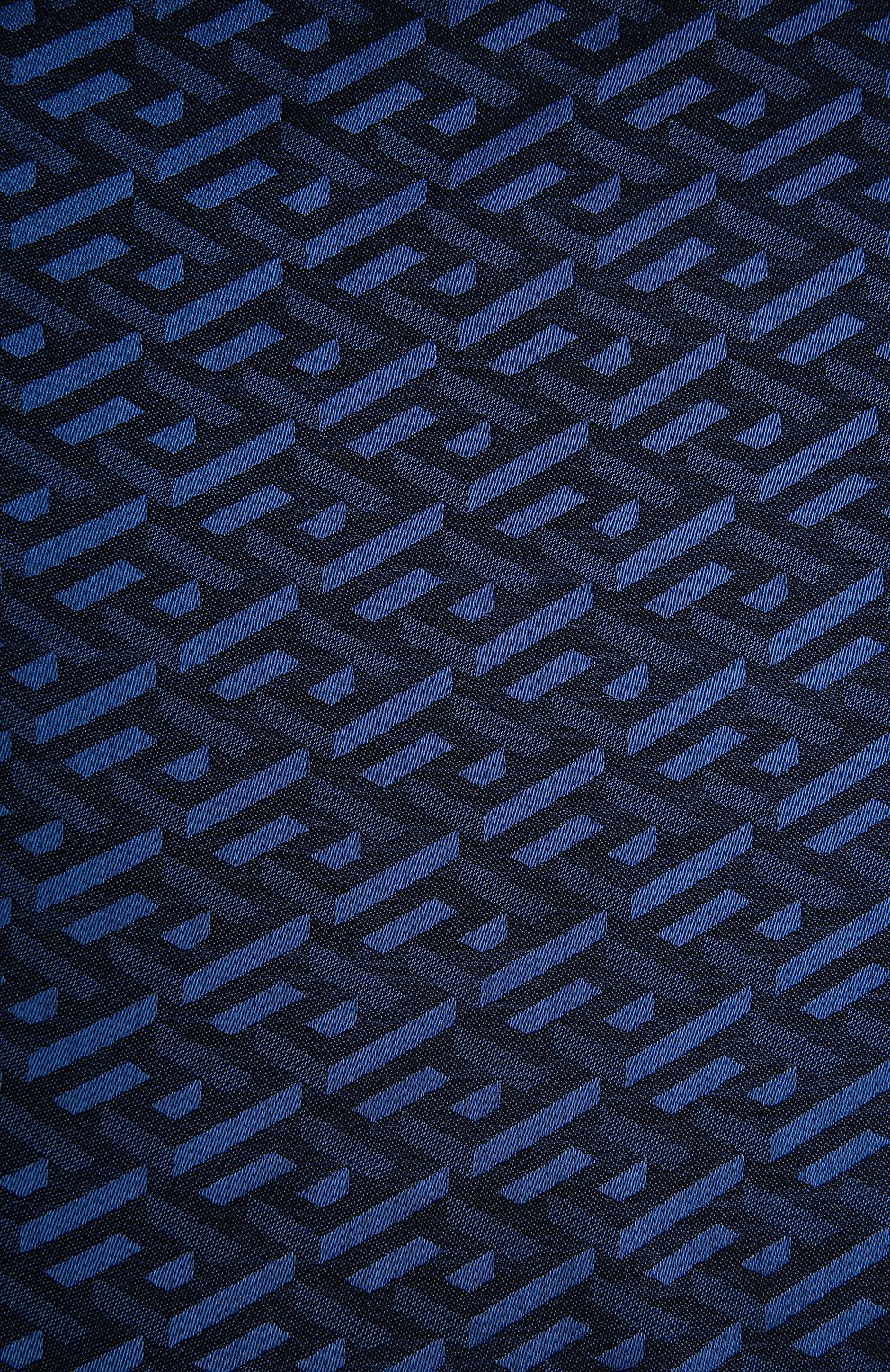 Шарф из шелка и шерсти VERSACE темно-синего цвета по цене 54200 руб., арт. 1001599/1A01964, фото 3 Шарф из шелка и шерсти VERSACE, арт. 1001599/1A01964, фото 3