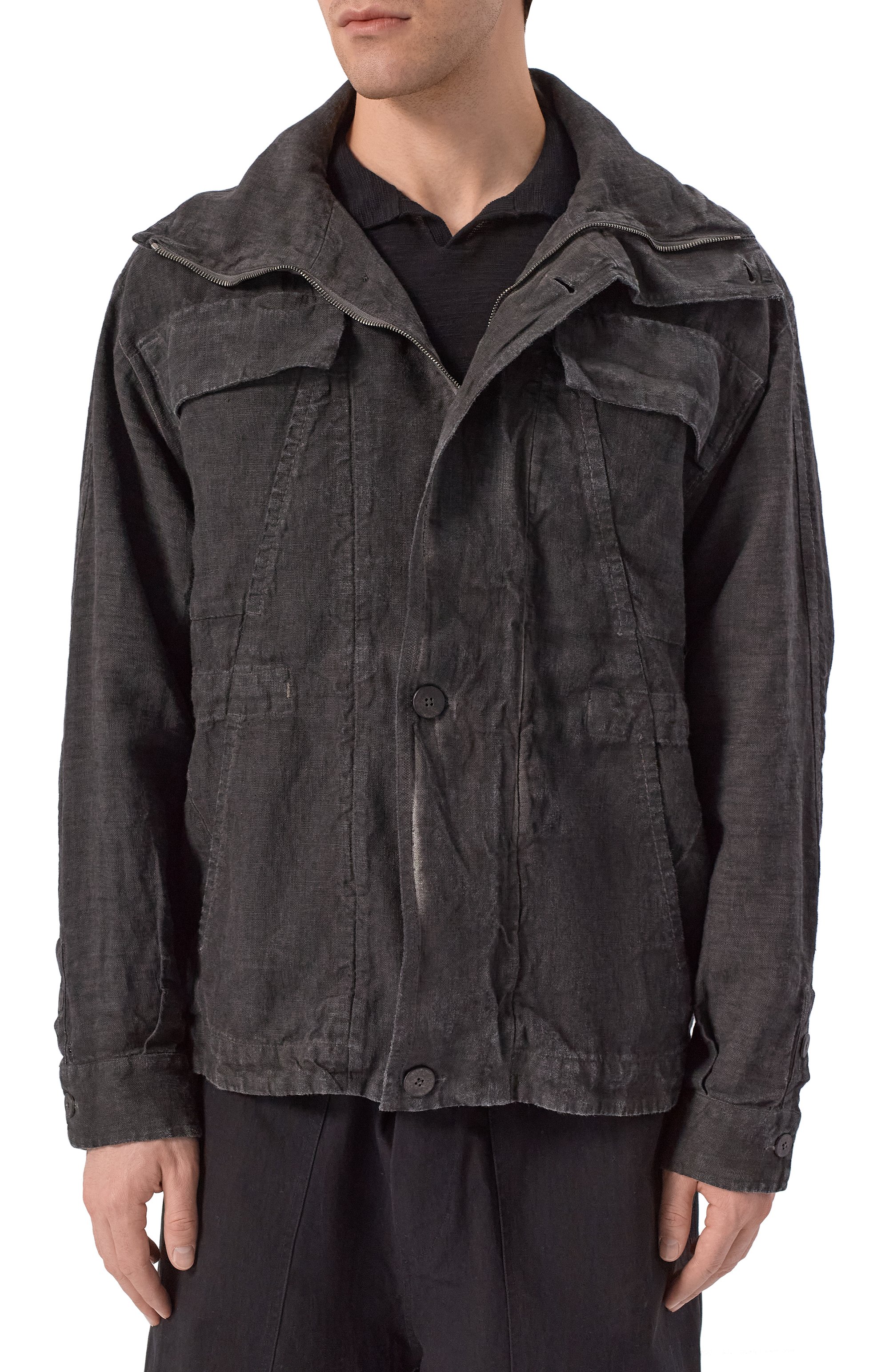 Льняная куртка TRANSIT, арт. CFUTRCH173E, фото 3