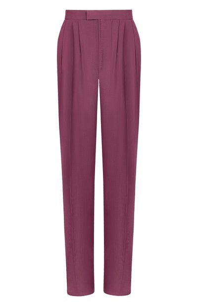 Женские шелковые брюки SAINT LAURENT, арт. 856580/Y6J78