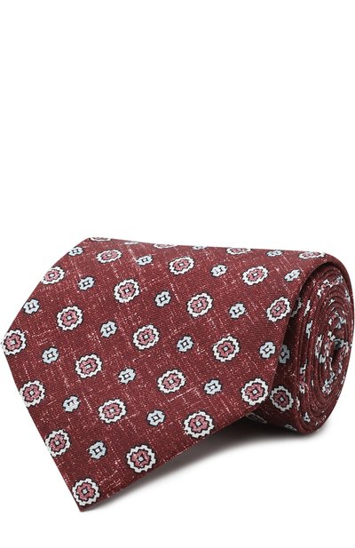 Мужской шелковый галстук с узором BRIONI, арт. 063I00/P7454