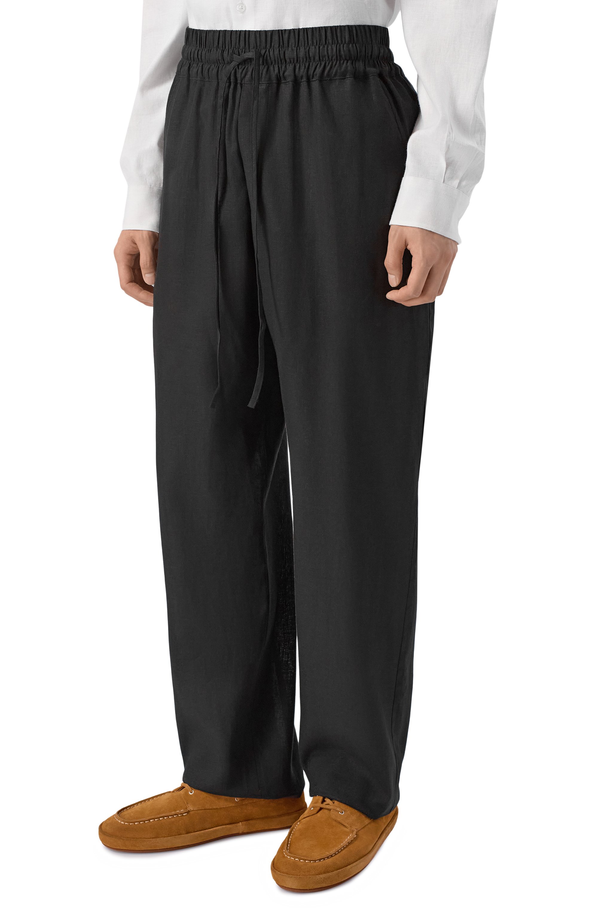 Брюки изо льна и вискозы HINNOMINATE, арт. HMABM01552, фото 3