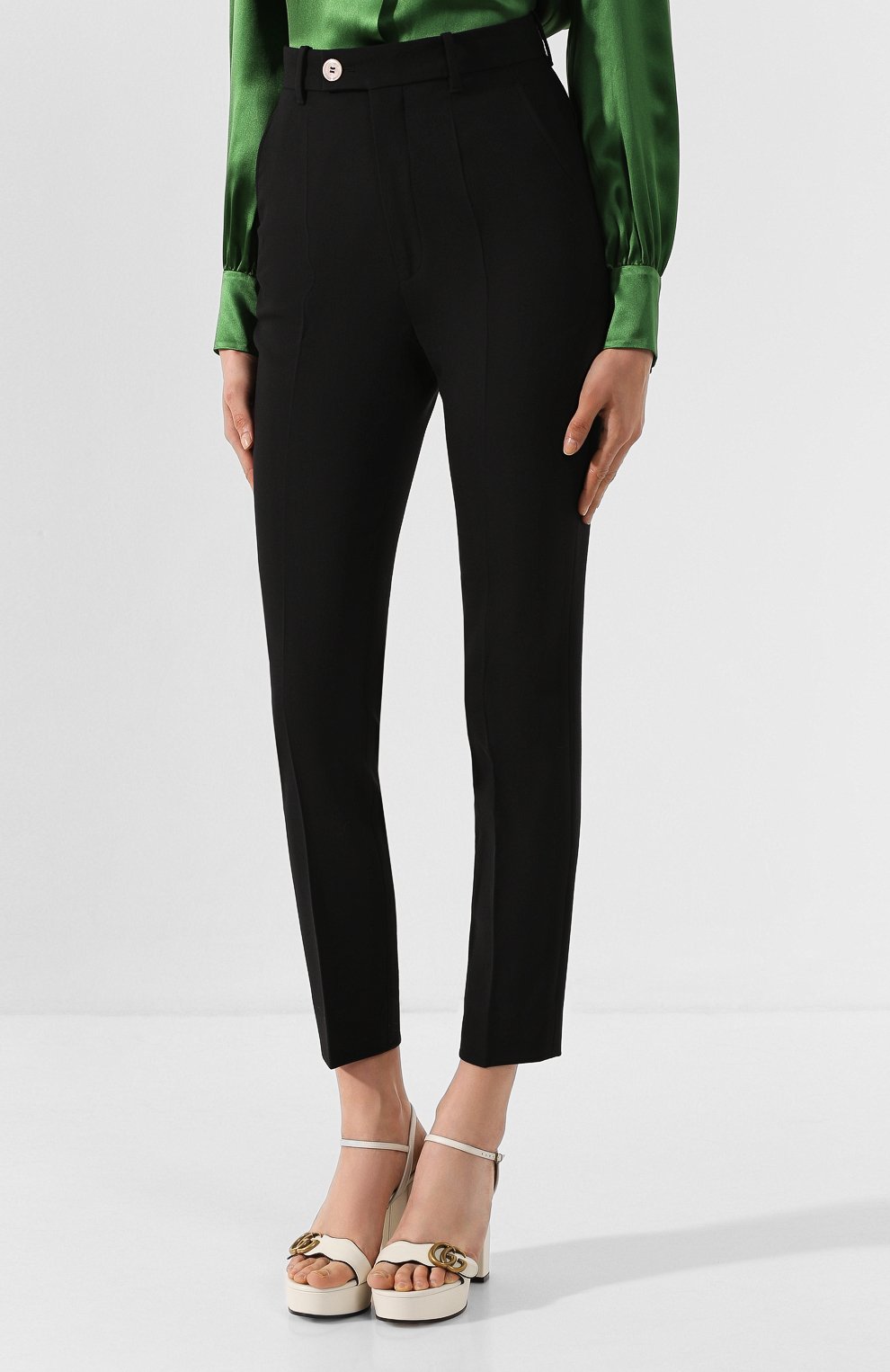 Брюки из смеси шерсти и вискозы GUCCI, арт. 569128/ZAASP, фото 3