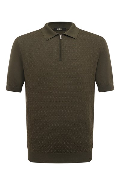 Мужская поло из шелка и хлопка ZILLI, арт. KZP002M0145VVM000