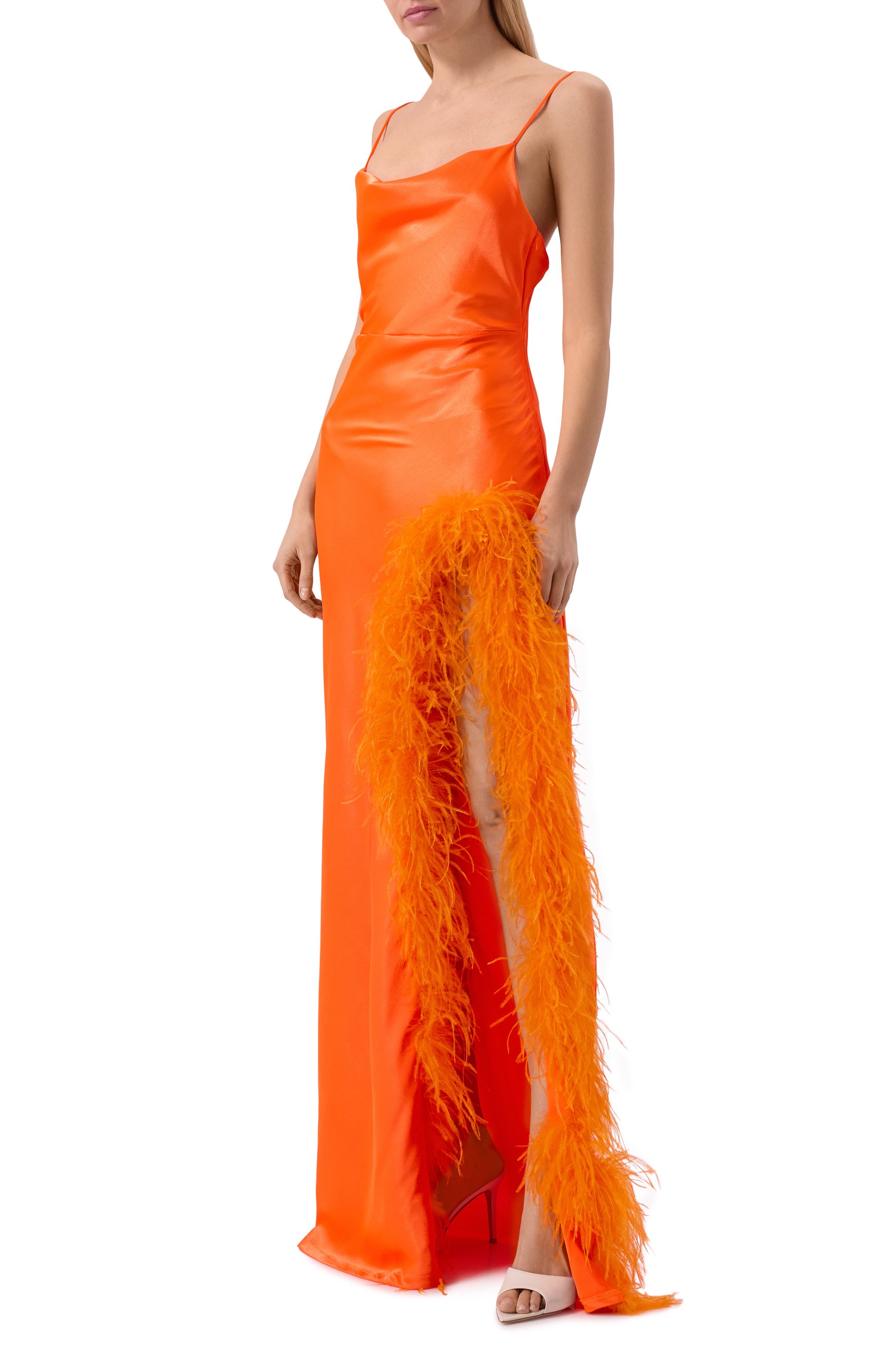 Платье с отделкой перьями SASHA KIM, арт. SK-00001314, фото 2