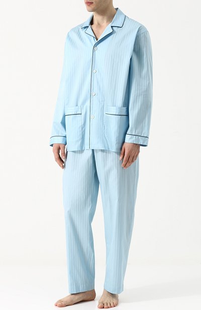 Хлопковая пижама в полоску ZIMMERLI, арт. 4699-75010, фото 1