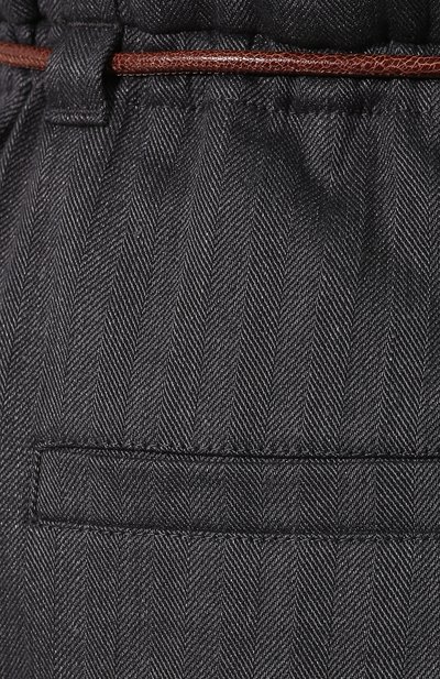 Брюки из смеси хлопка и льна BRUNELLO CUCINELLI, арт. MF578P6863, фото 5