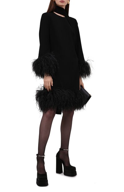 Платье с отделкой перьями ELIE SAAB, арт. 12300, фото 2