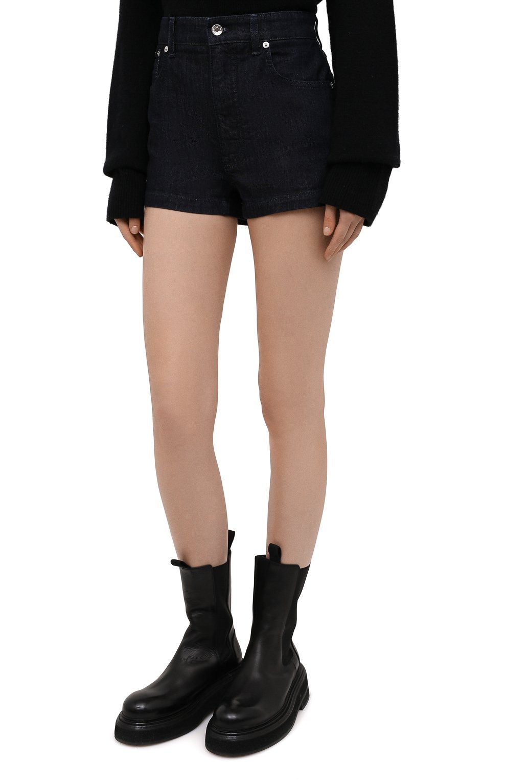 Джинсовые шорты DOLCE & GABBANA темно-синего цвета по цене 41900 руб., арт. FTB06D/G8DA5, фото 3 Джинсовые шорты DOLCE & GABBANA, арт. FTB06D/G8DA5, фото 3